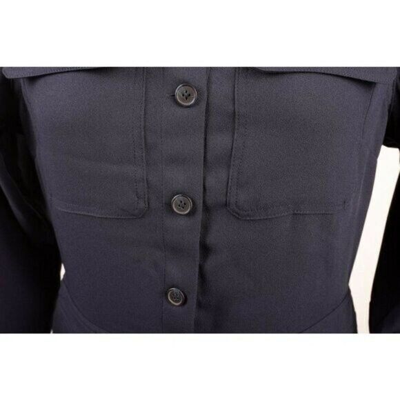 Boden Womens Zada Jumpsuit Straight Leg US 6 UK 10 Navy Blue Long Sleeve NWT - Picture 3 of 5